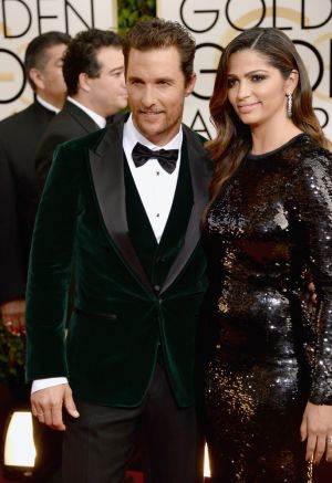 2014 Golden Globes - Red Carpet - Matthew McConaughey and Camila Alves